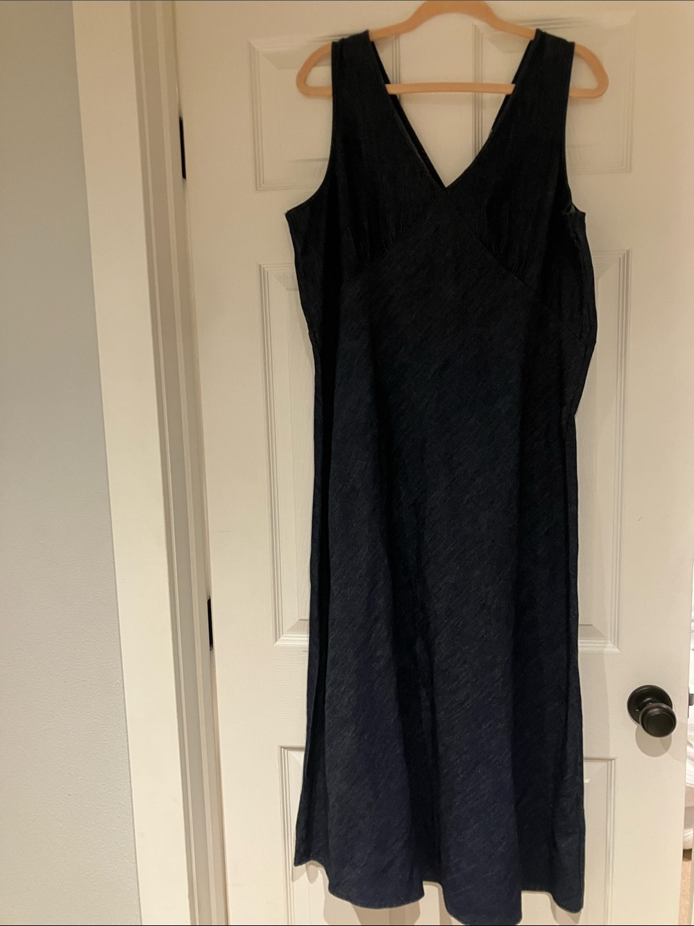 Levi's Linen Denim 90s inspo  V-Neck Midi Dress